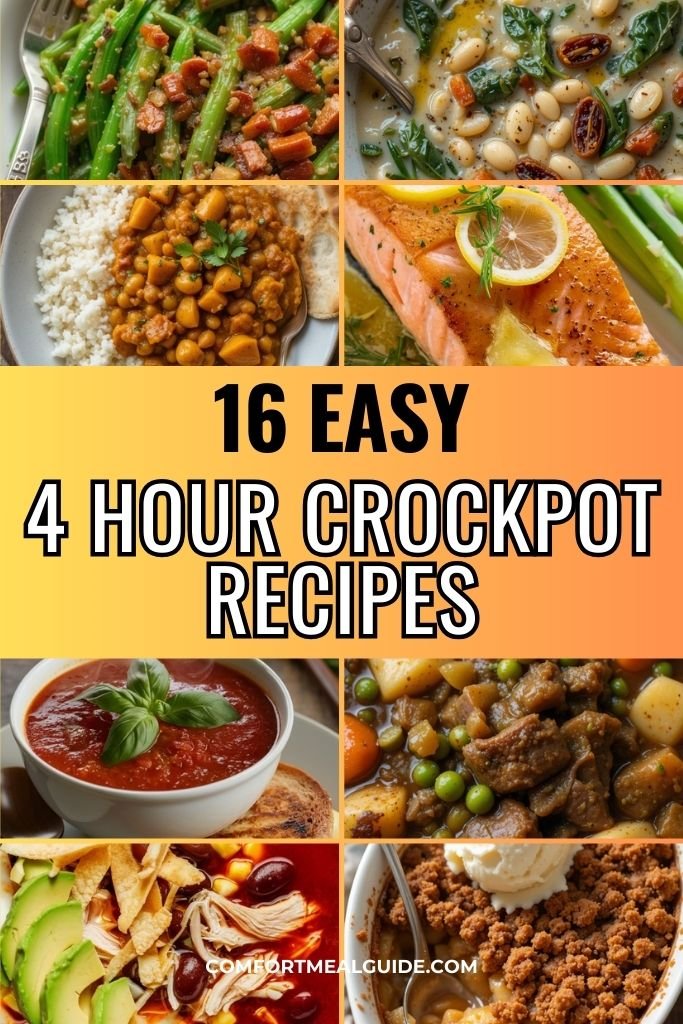 16 Easy 4 Hour Crockpot recipes