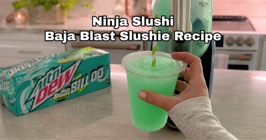 Ninja Slushi Baja Blast Slushie Recipe