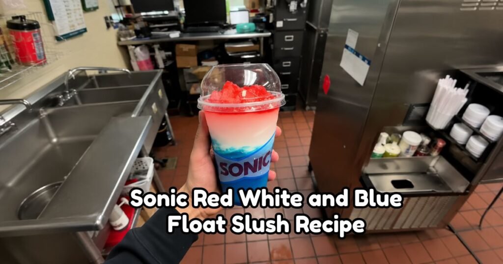 Sonic Red White and Blue Float Slush Recipe