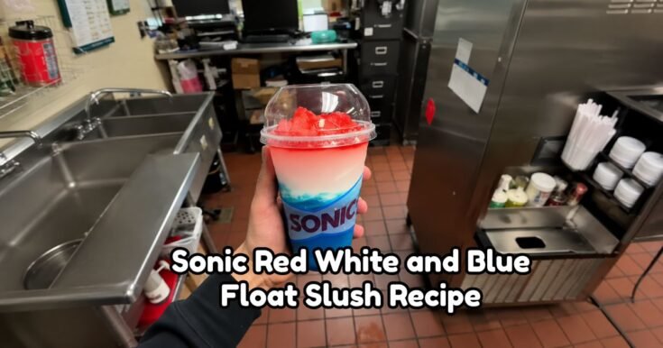 Sonic Red White and Blue Float Slush Recipe